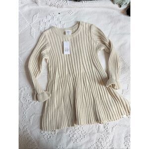 NWT Baby Gap Ribbed Knit Sweater Dress 18-24M